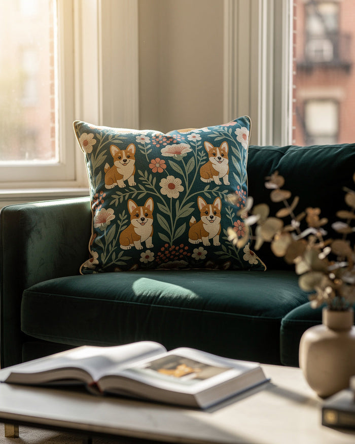 Botanical Bliss Corgis