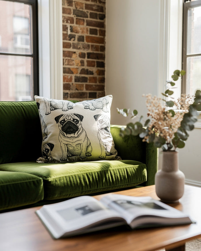Linocut Pug Society