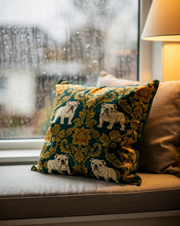 Teal Baroque Bulldogs