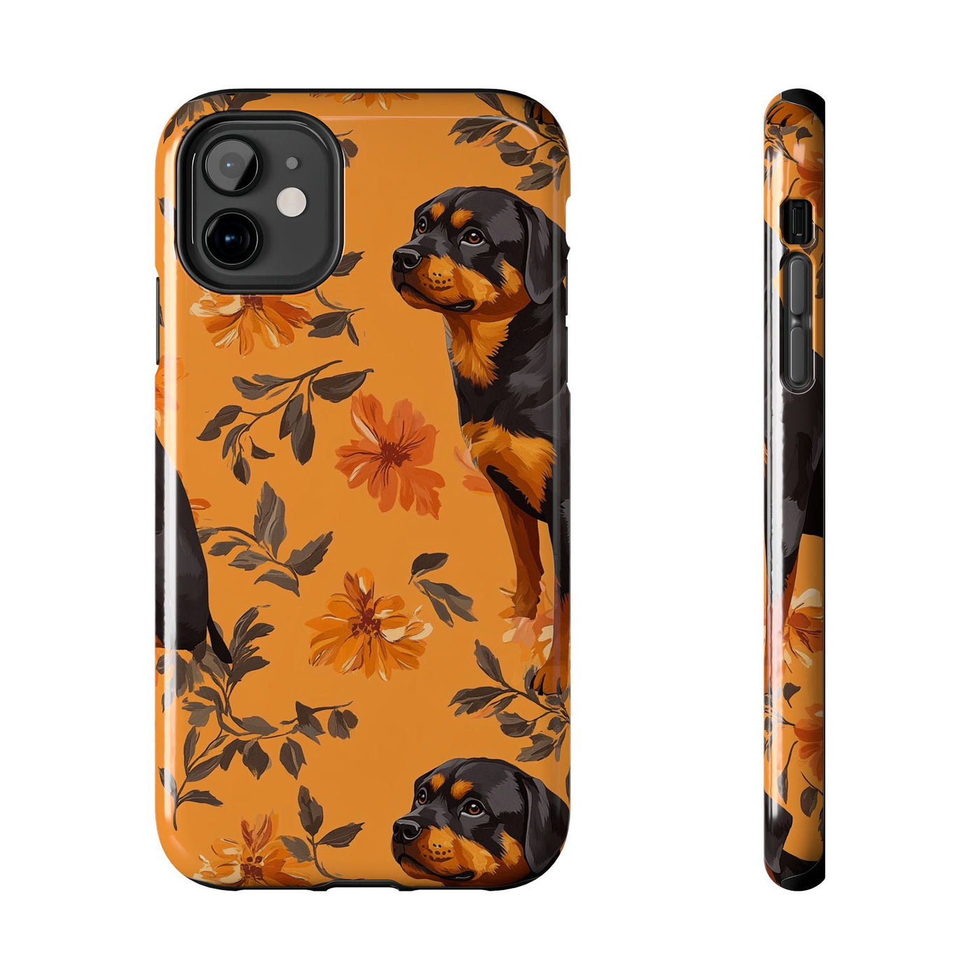 Autumn Bloom Rottweilers Phone Case