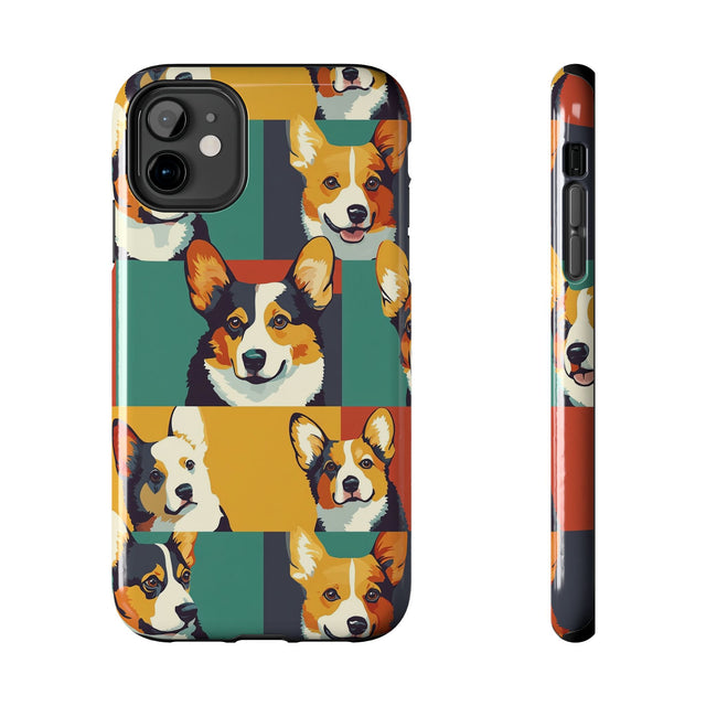 Tri-Color Pop Corgi Gallery Phone Case