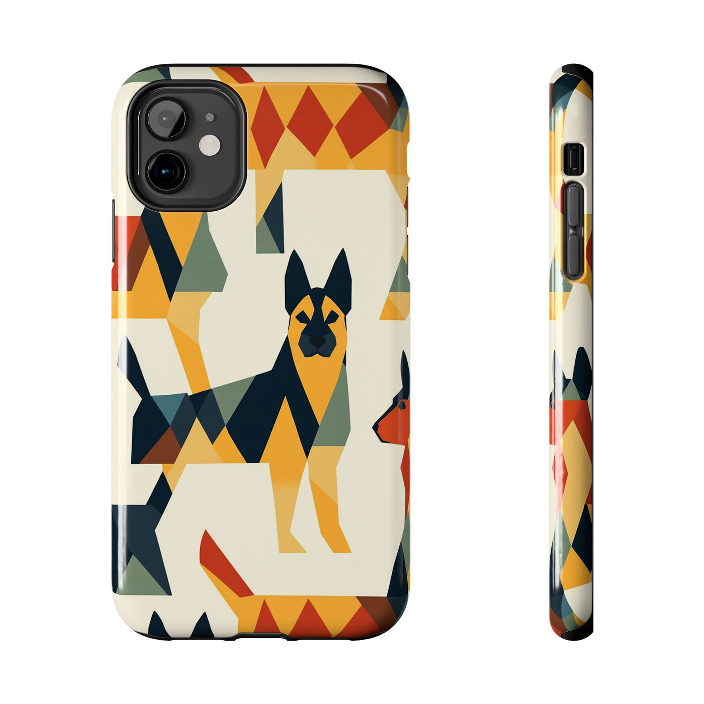 Geometric Shepherd Mosaic Phone Case