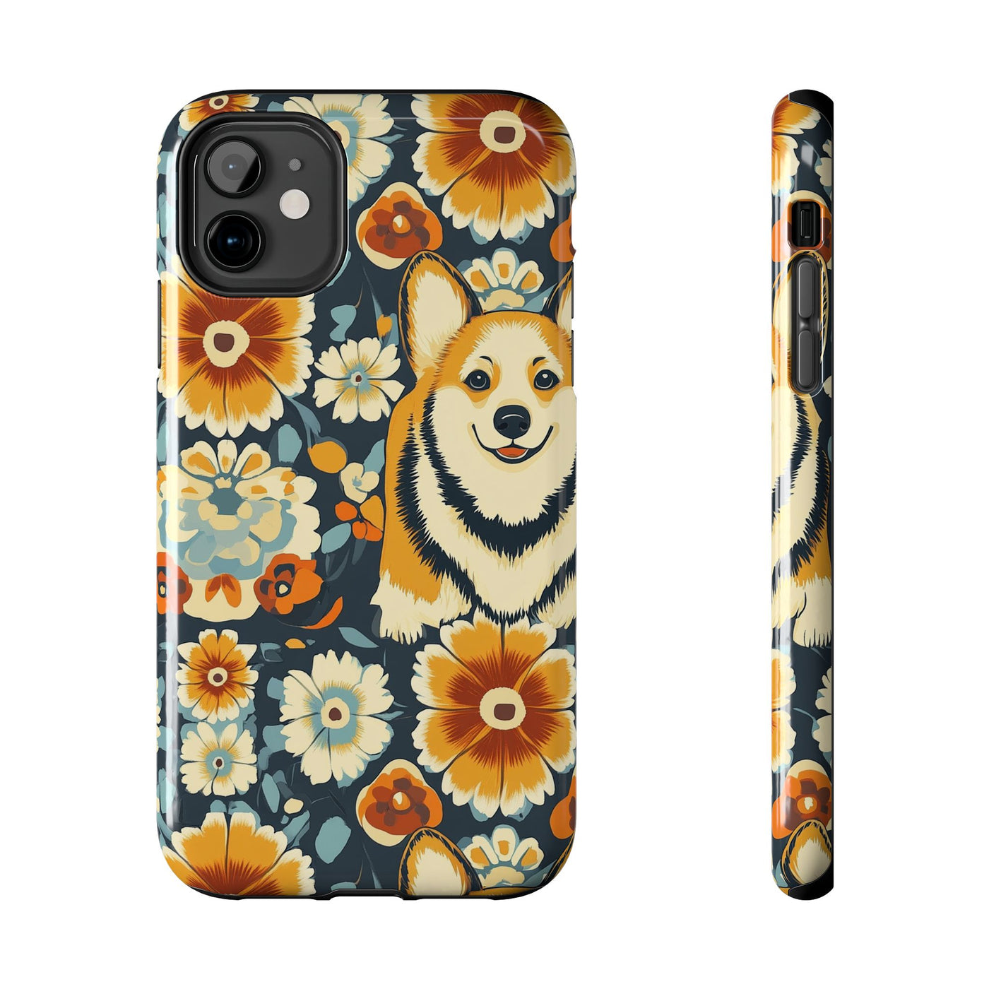Autumn Garden Corgis Phone Case