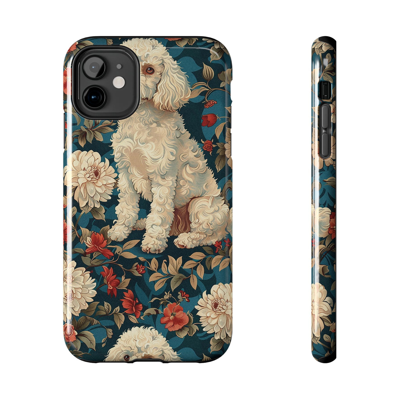 Vintage Garden Poodles Phone Case