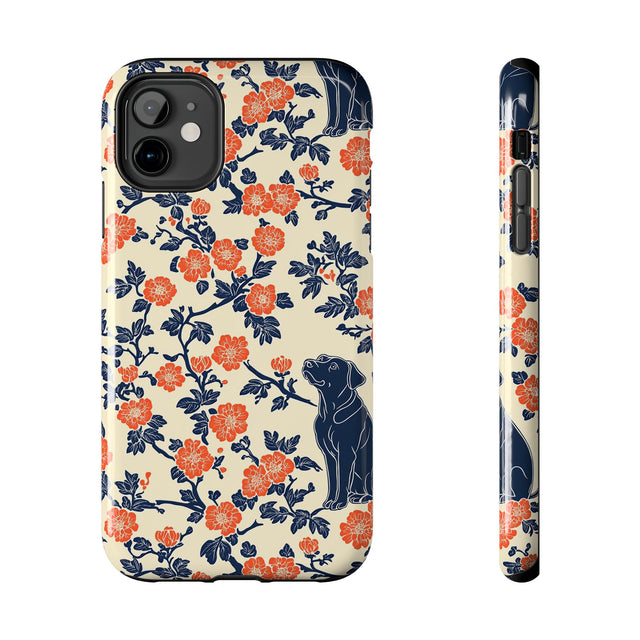 Chinoiserie Garden Labradors Phone Case
