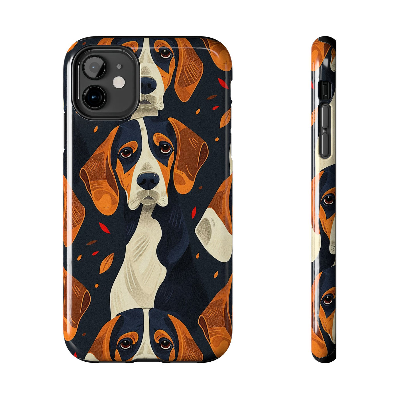 Autumn Leaves Beagles Phone Case