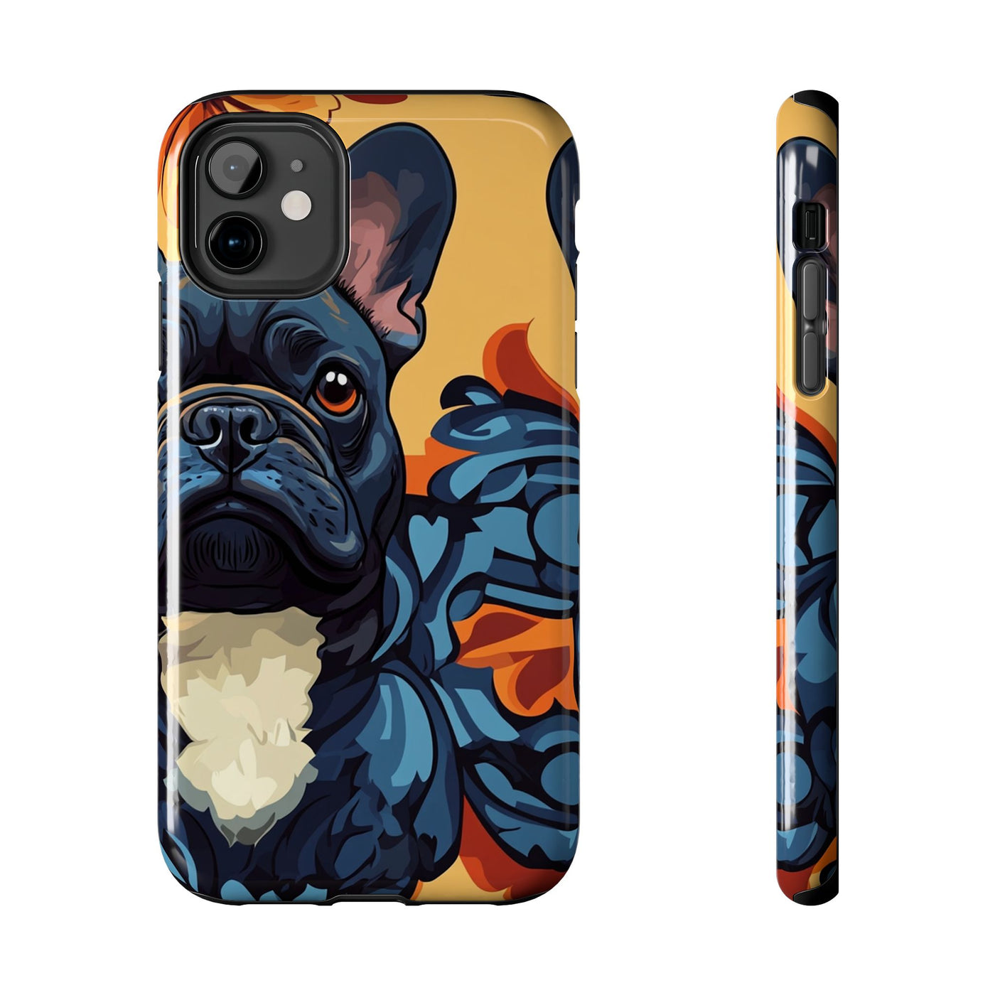 Baroque Waves Frenchies Phone Case