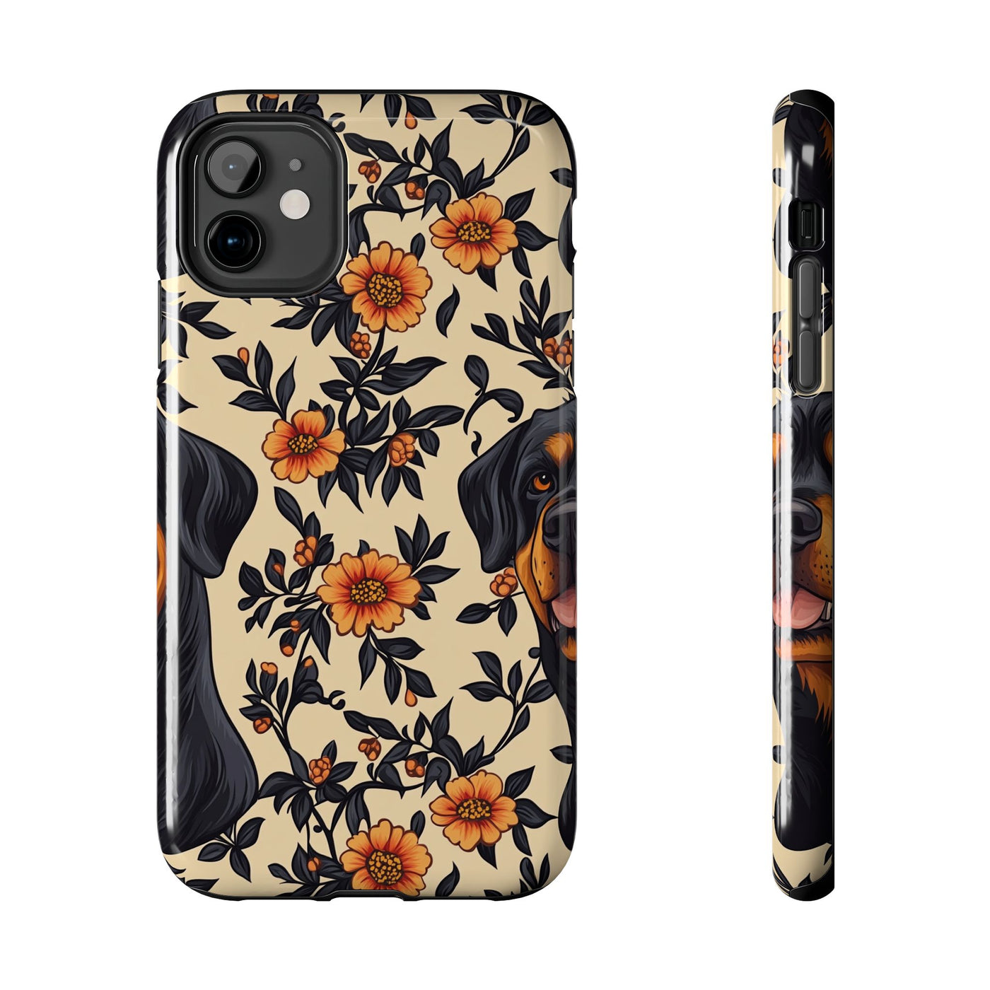 Autumn Garden Rottweilers Phone Case