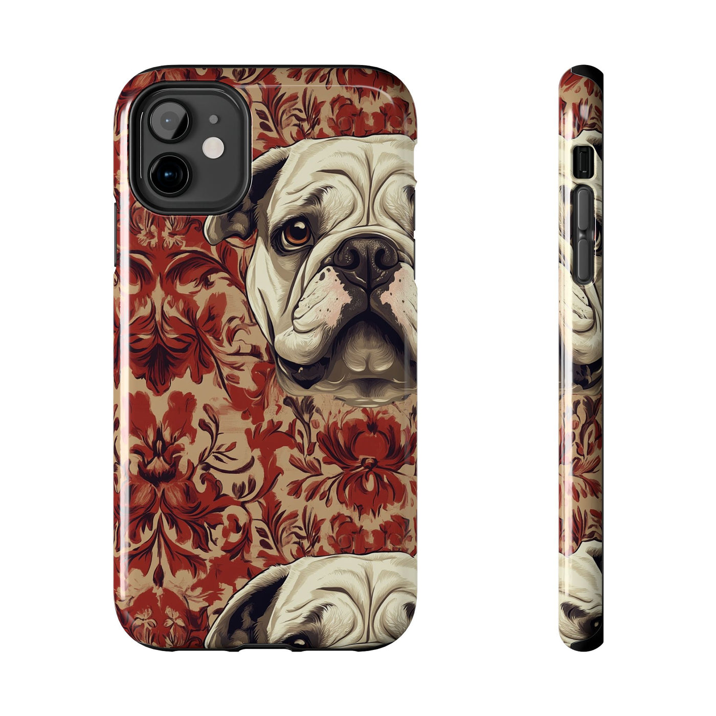 Victorian Bulldog Tapestry Phone Case