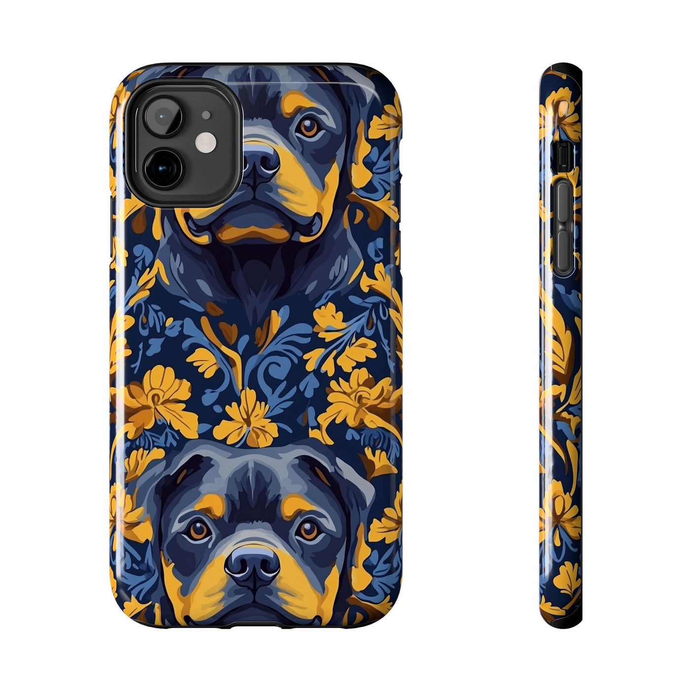 Midnight Gilded Rottweilers Phone Case