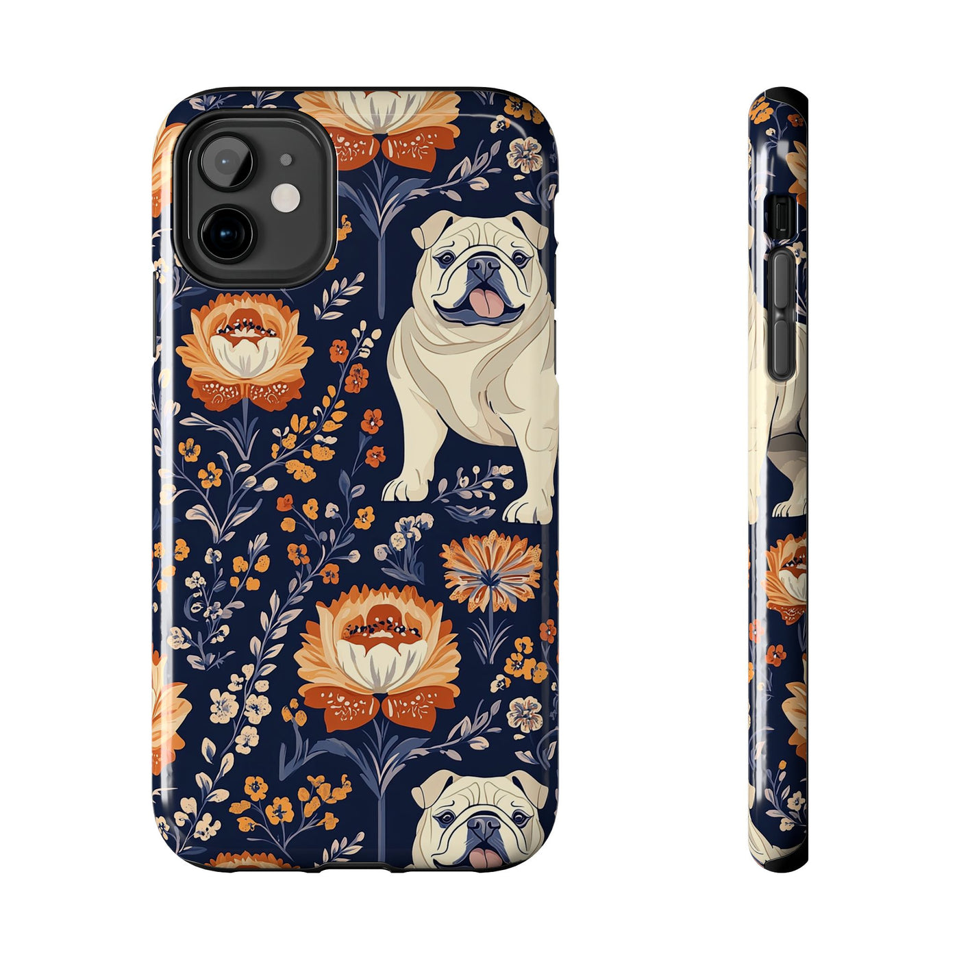 Autumn Blooms English Bulldog Phone Case