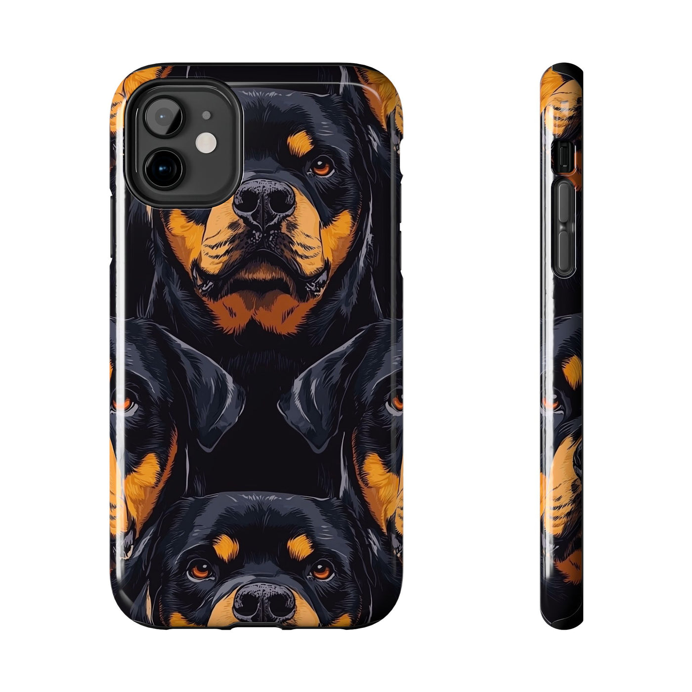 Midnight Guardian Rottweilers Phone Case