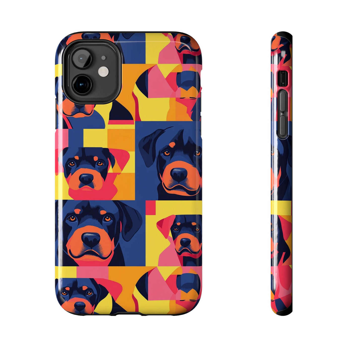 Neon Pop Rottweilers Phone Case