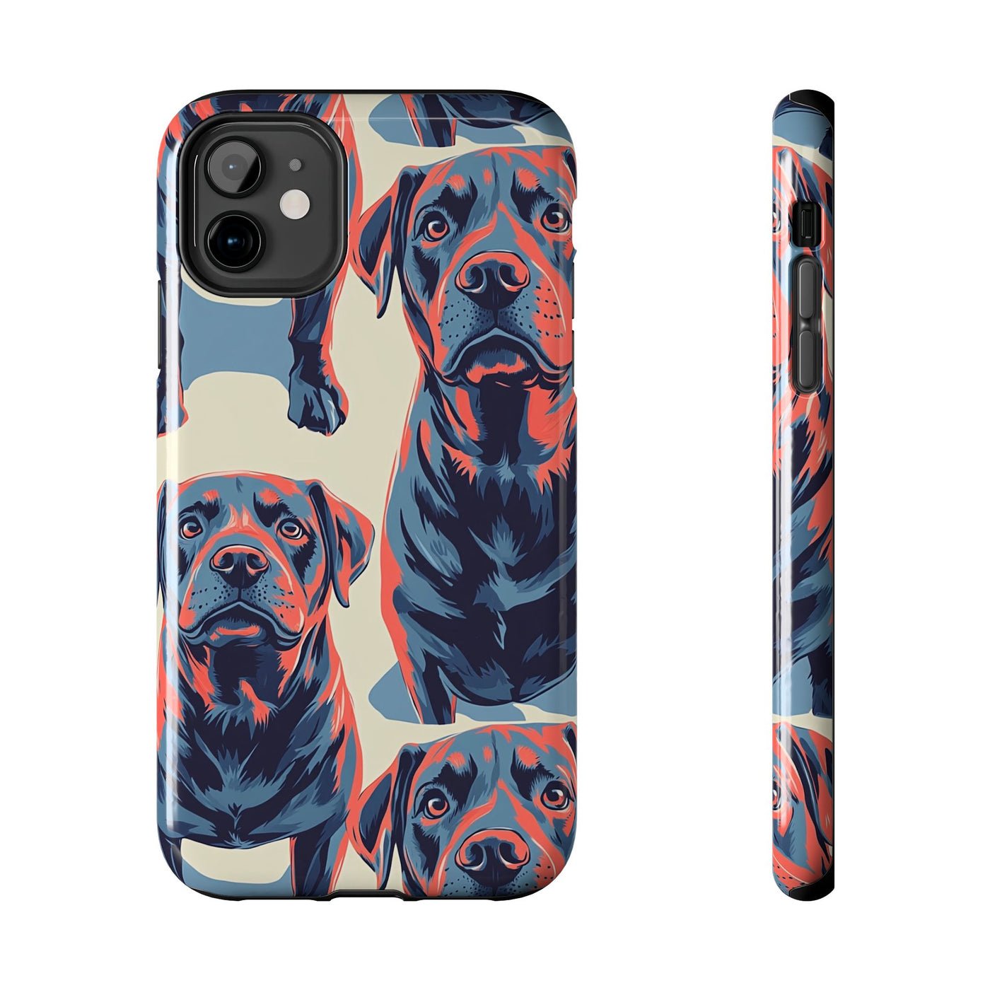 Coral Shadows Labradors Phone Case