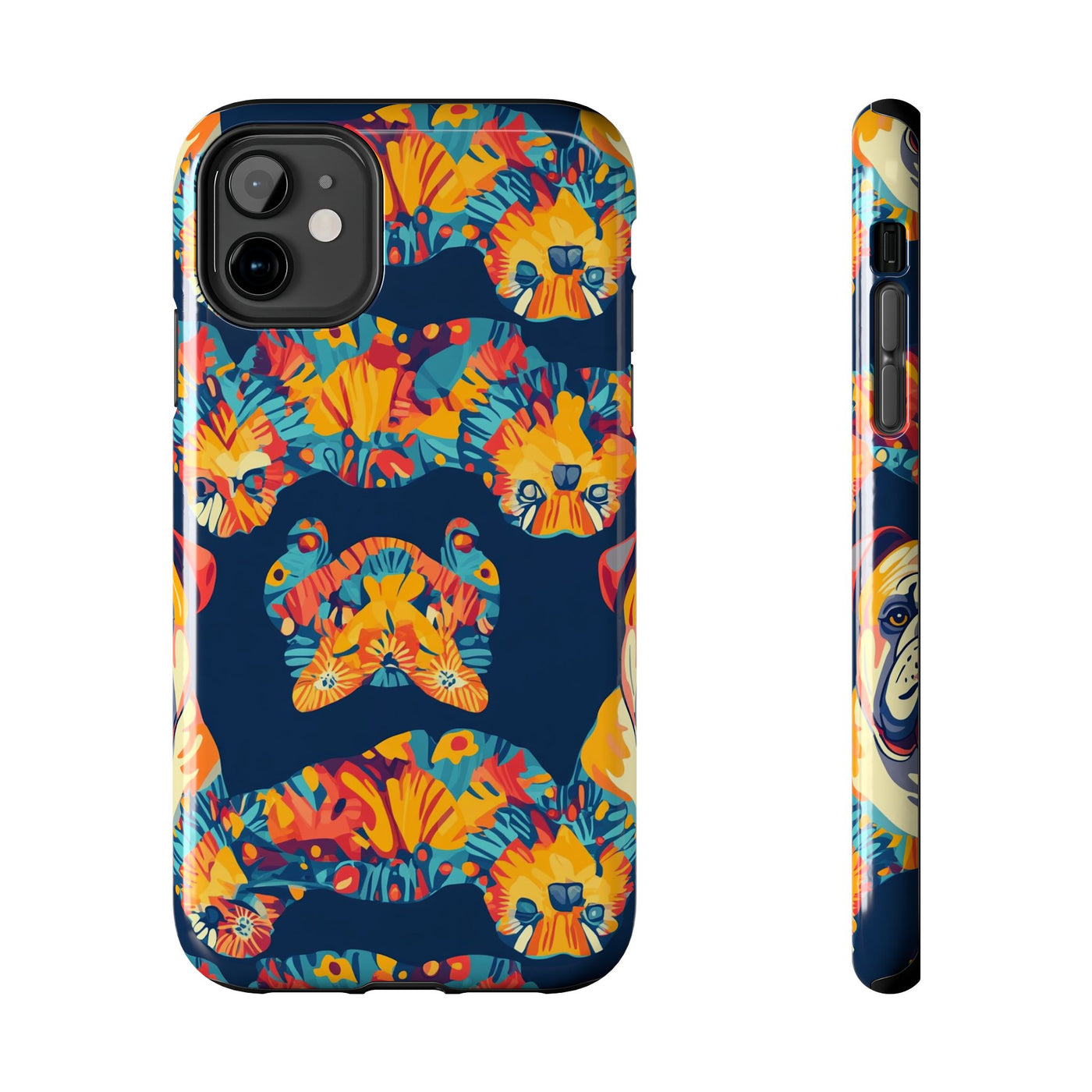 Tropical Bloom Bulldogs Phone Case