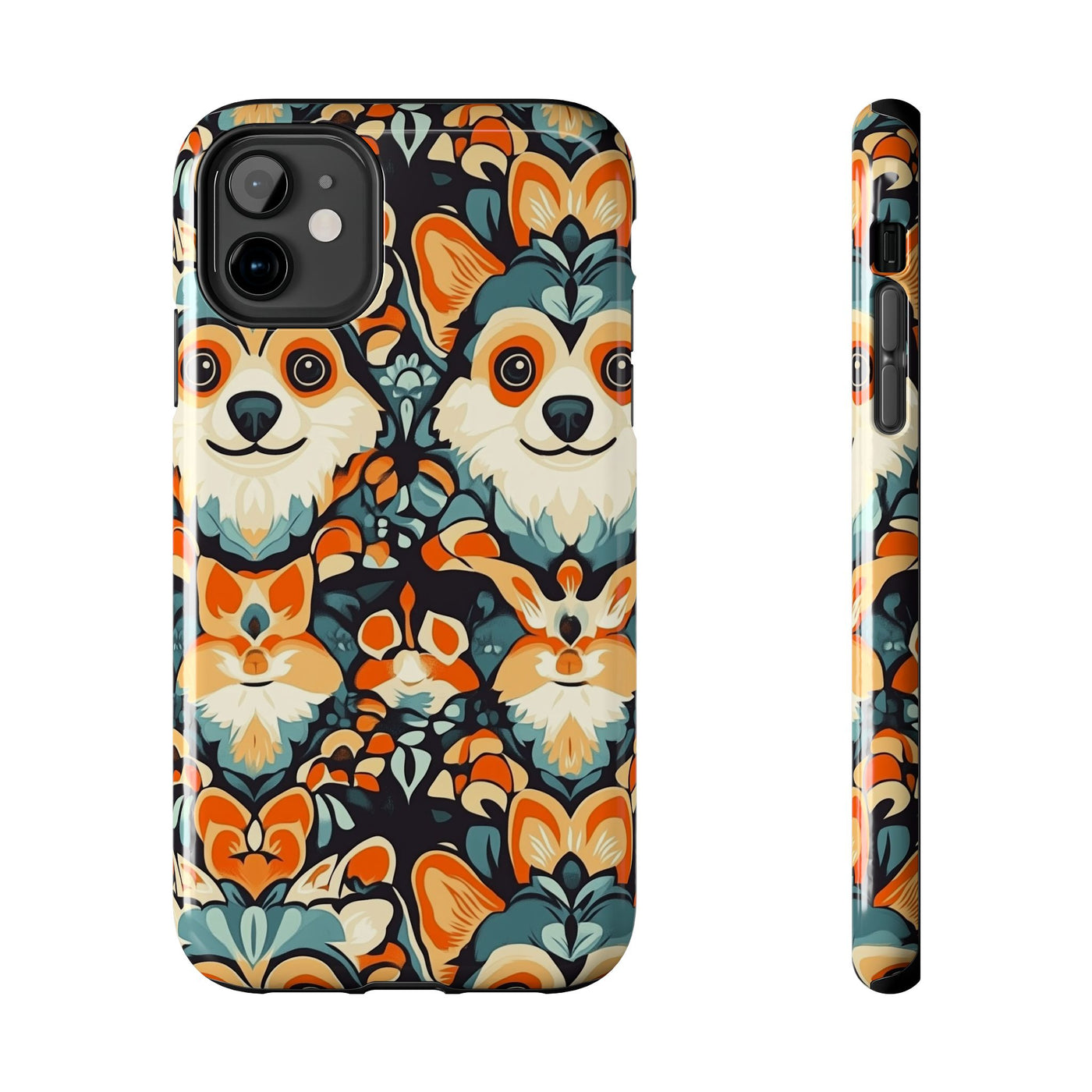 Autumn Folk Corgis Phone Case