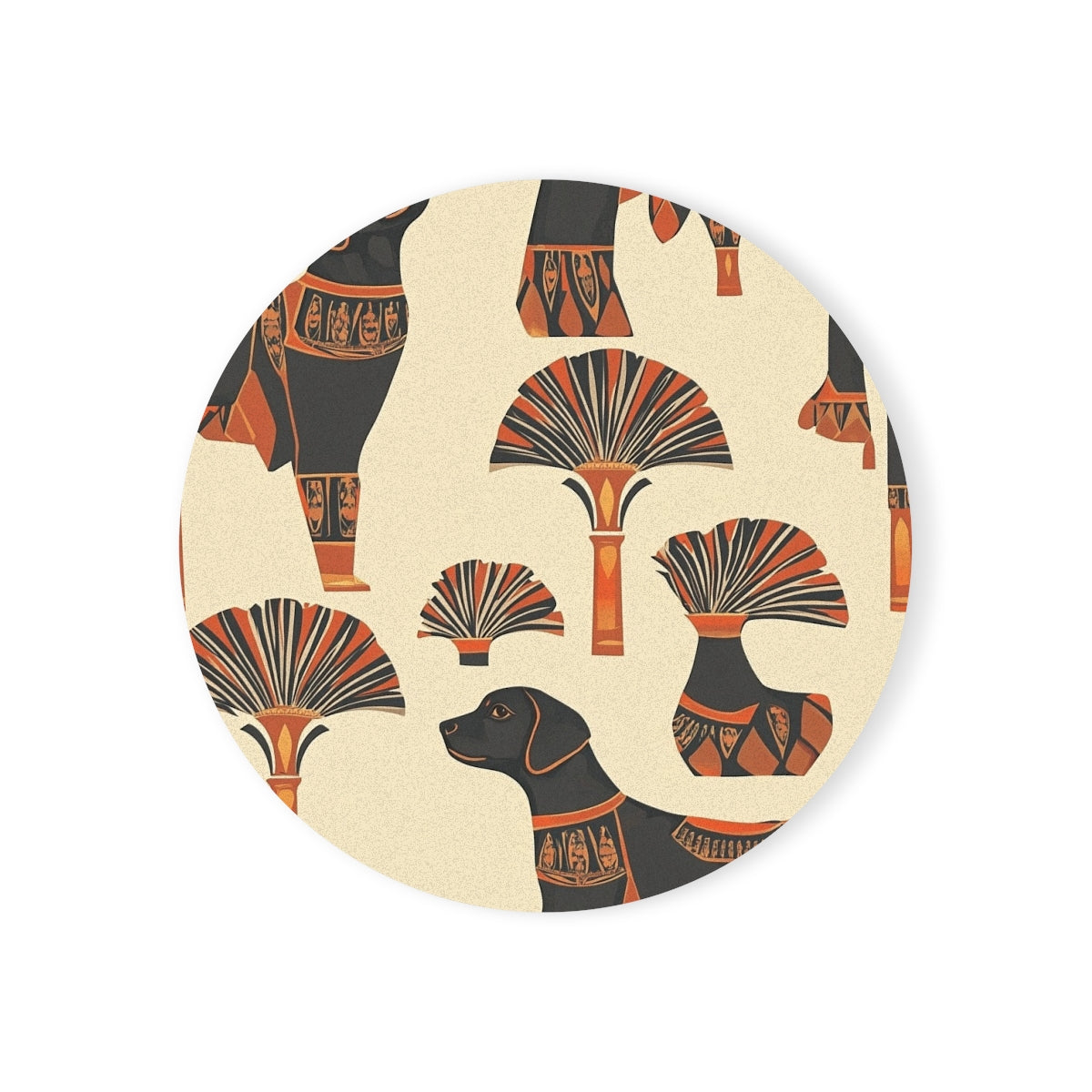 Ancient Pharaoh's Hounds Coasters