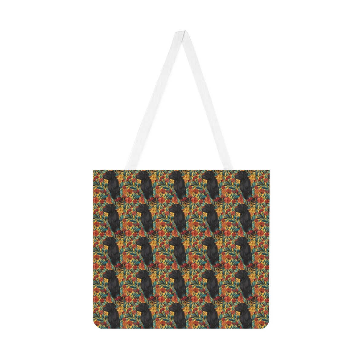 Autumn Bloom Labrador Tote Bag