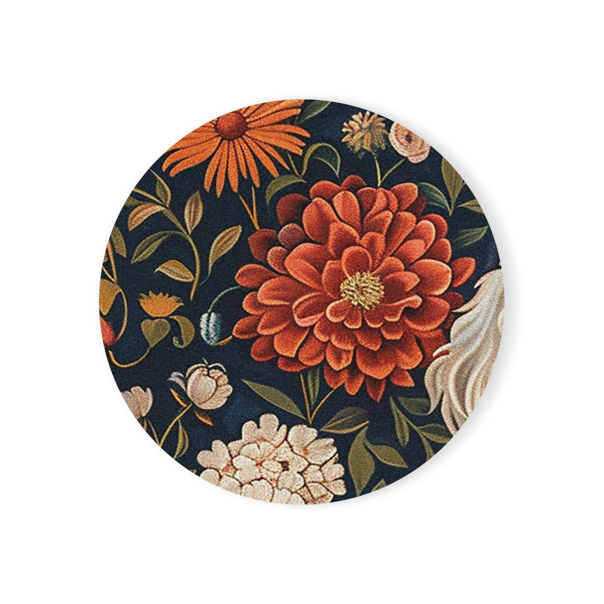Autumn Bloom Poodles Coasters