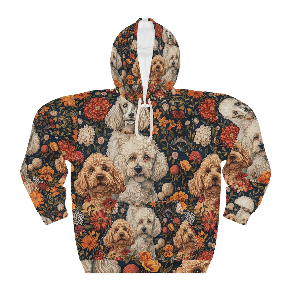 Autumn Bloom Poodles Hoodie