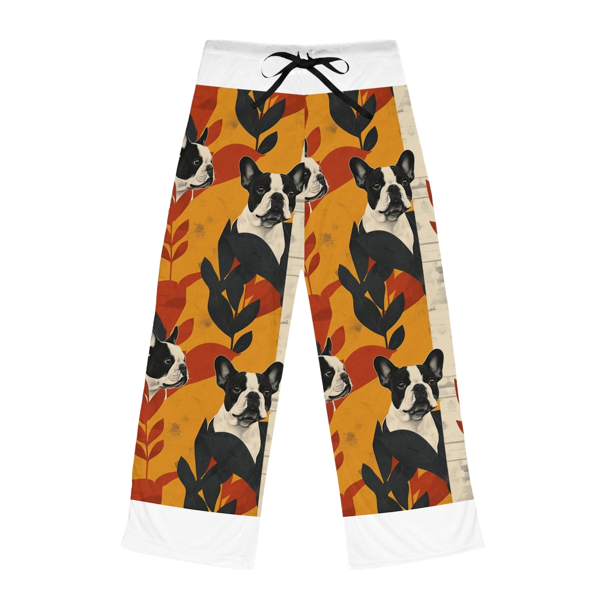 Autumn Collage Frenchies Pajama Pants
