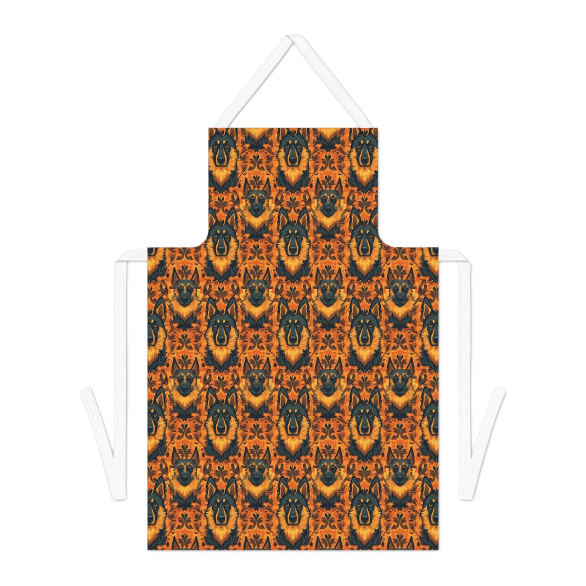 Autumn Damask Shepherds Apron