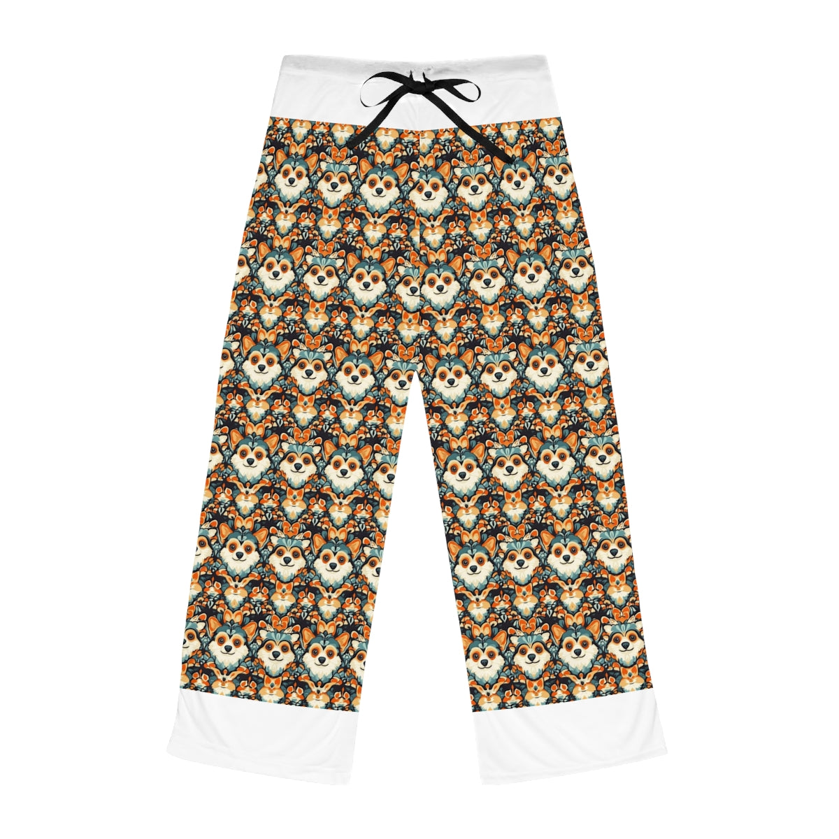 Autumn Folk Corgis Pajama Pants