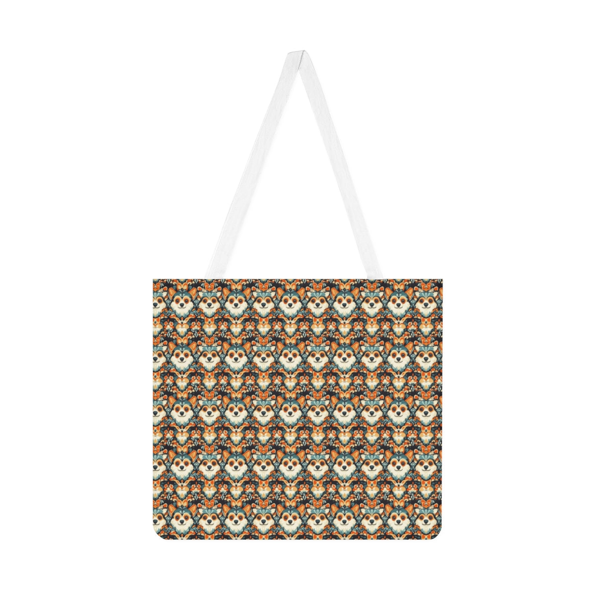Autumn Folk Corgis Tote Bag