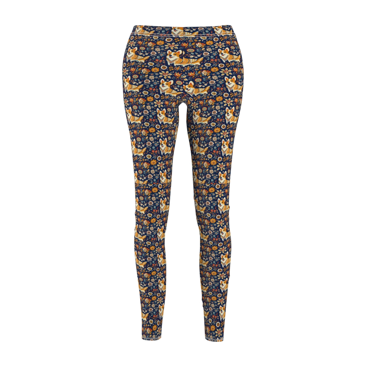 Autumn Folk Tale Corgis Leggings