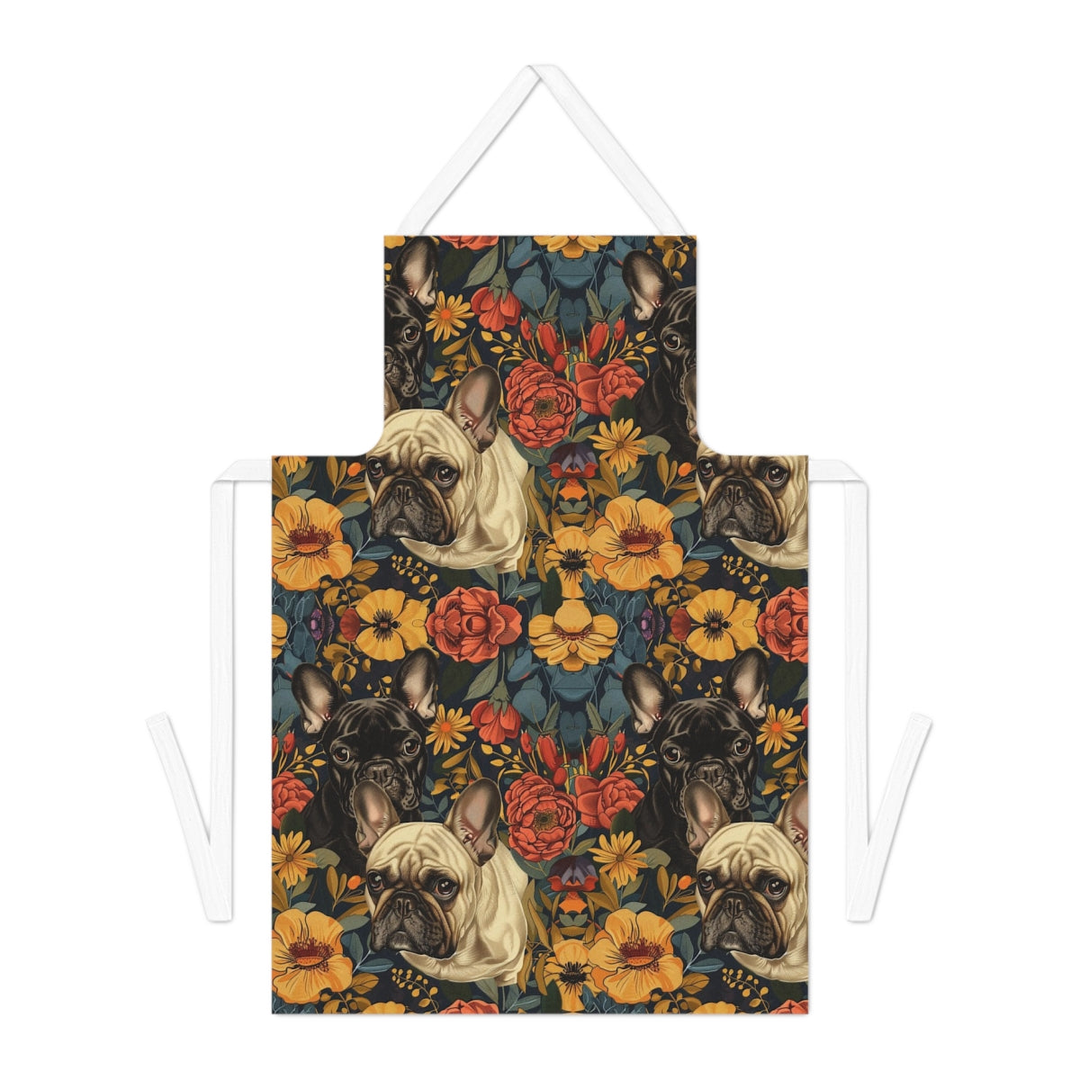 Autumn Garden Frenchies Apron