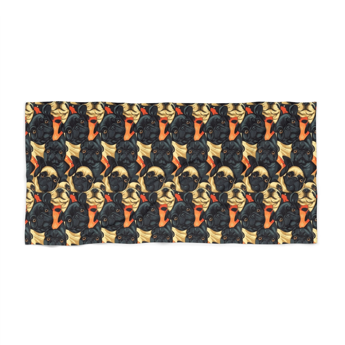 Autumn Gaze Frenchies Beach Towel