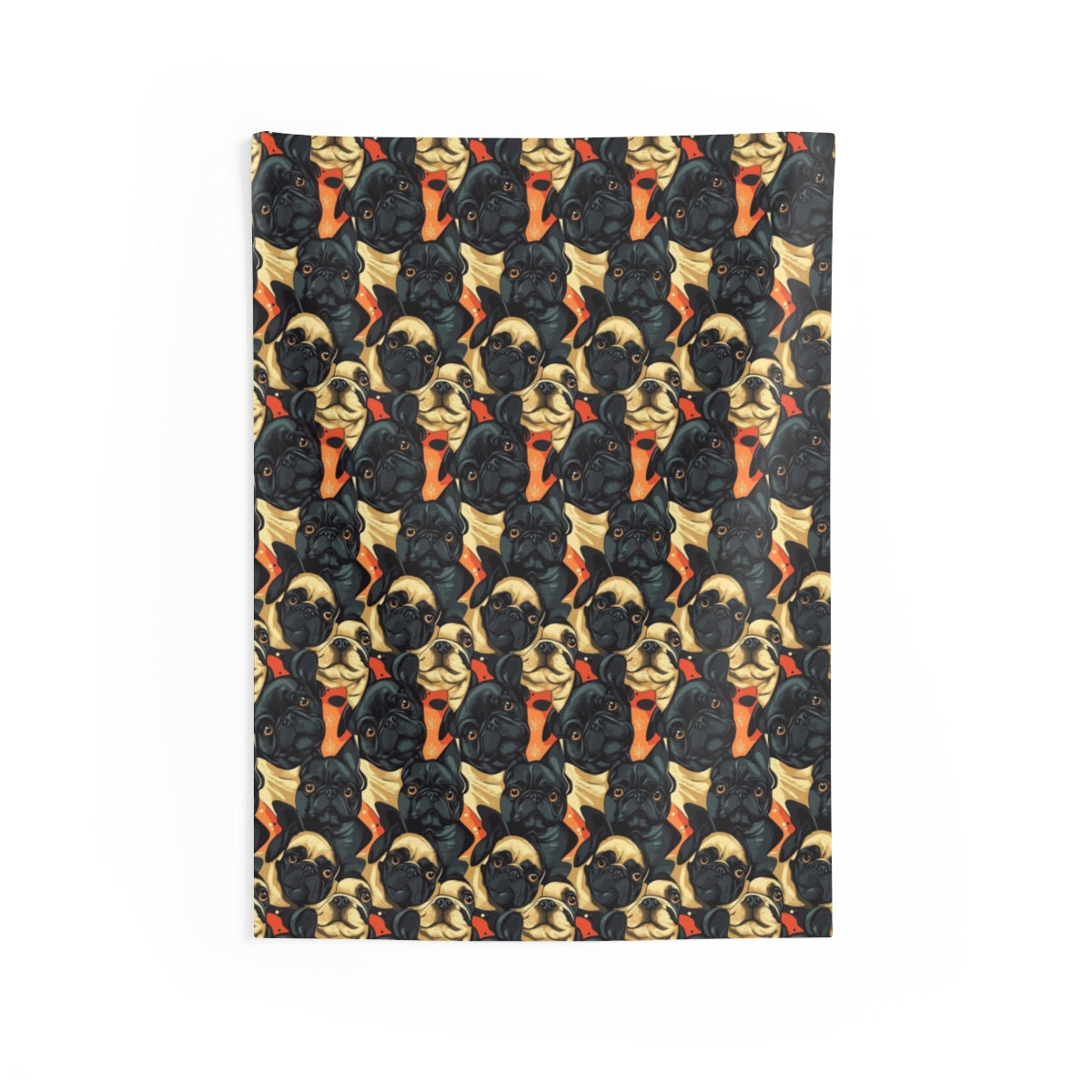 Autumn Gaze Frenchies Wall Tapestry