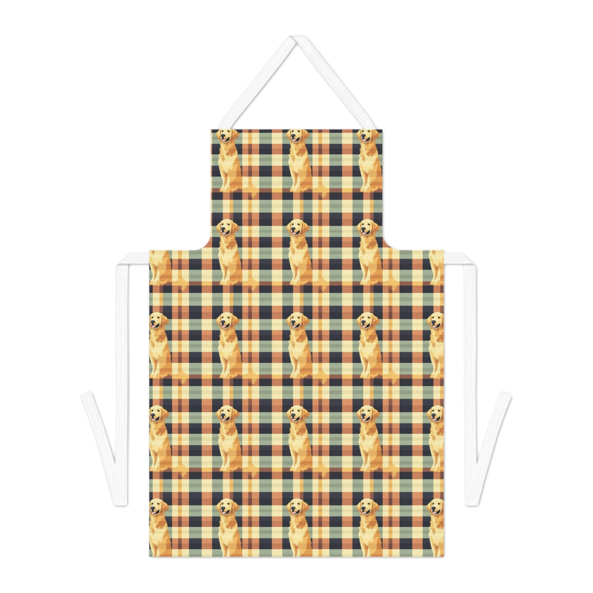 Autumn Plaid Golden Apron