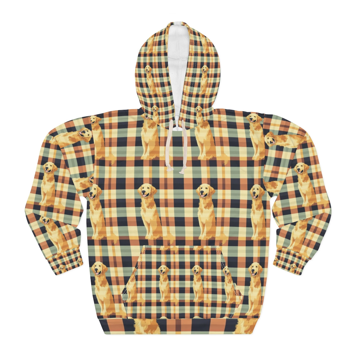Autumn Plaid Golden Hoodie