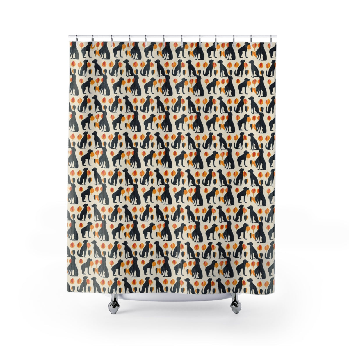 Autumn Silhouette Labs Shower Curtain
