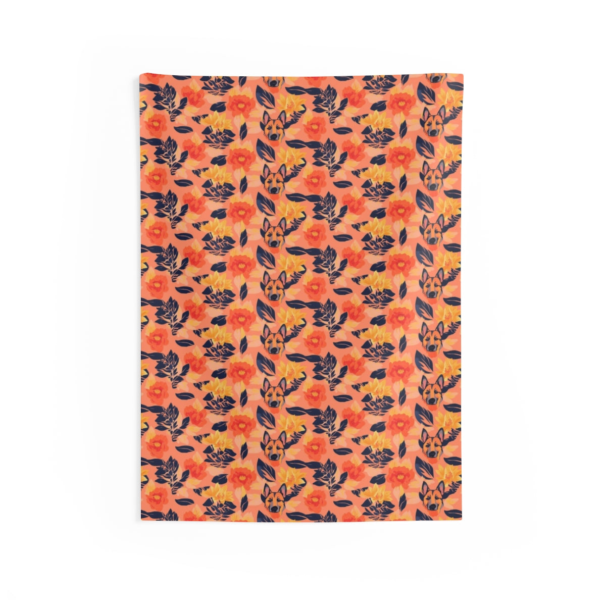 Autumn Sunset Shepherds Wall Tapestry