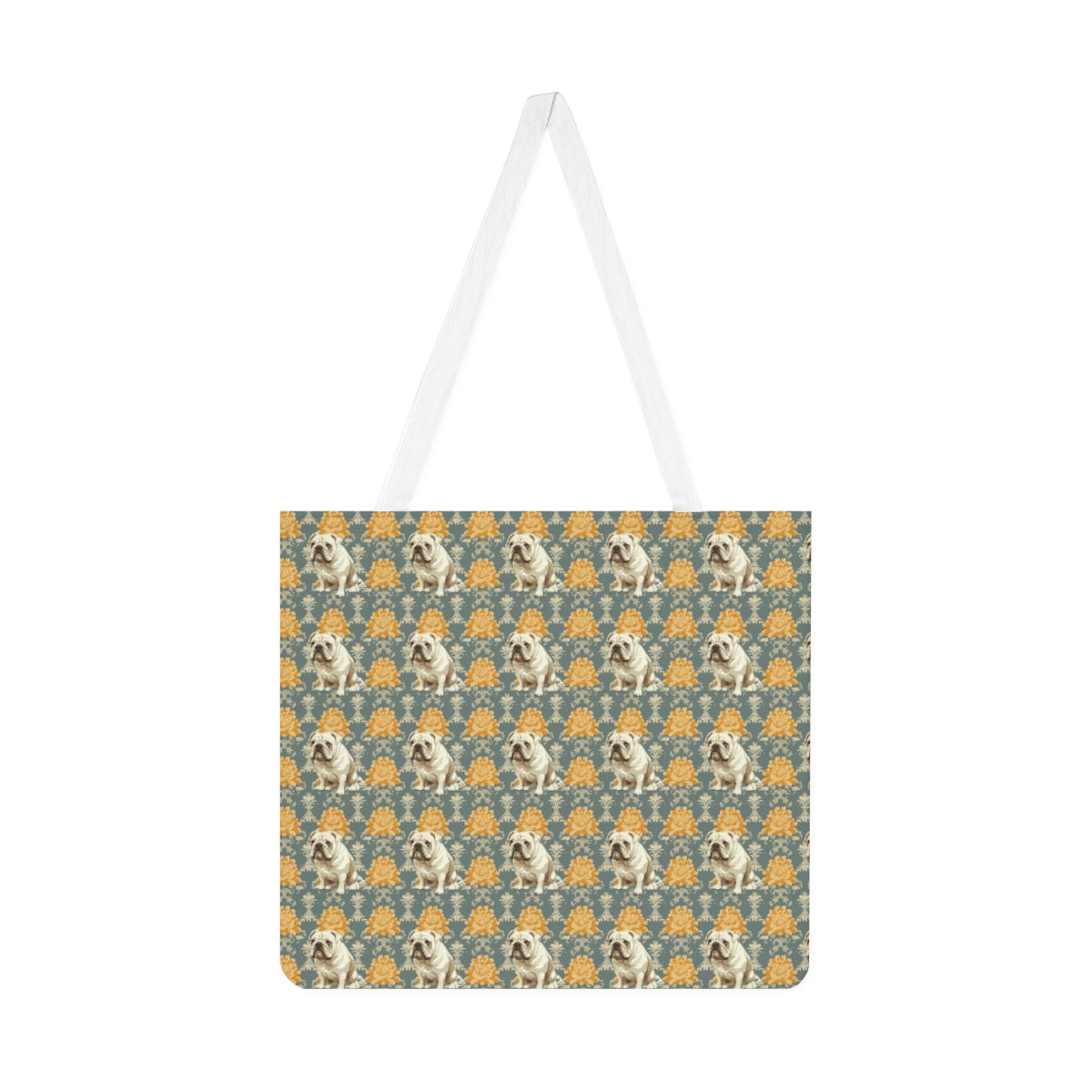 Baroque Blooms Bulldog Tote Bag