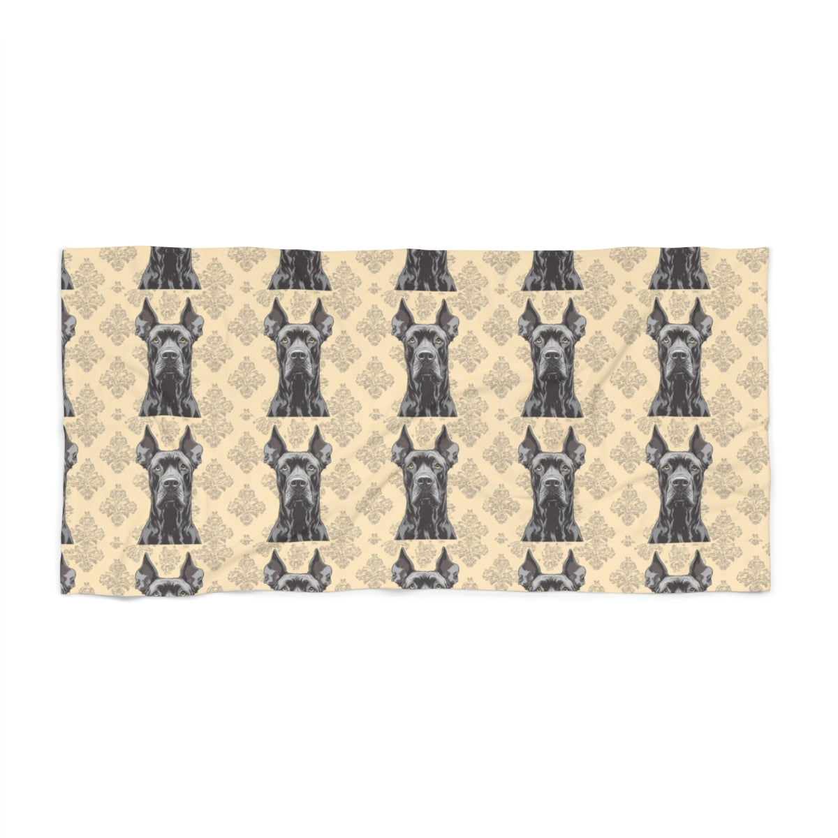 Baroque Elegance Danes Beach Towel