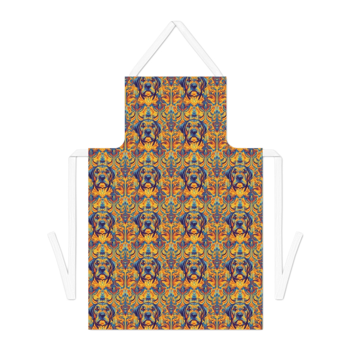 Baroque Flames Lab Apron