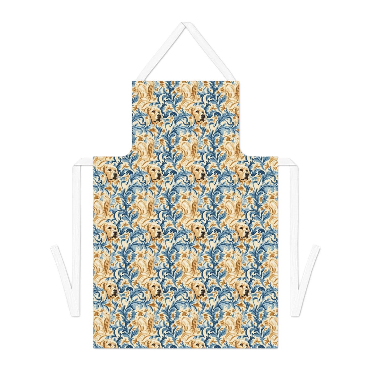 Baroque Golden Waves Apron