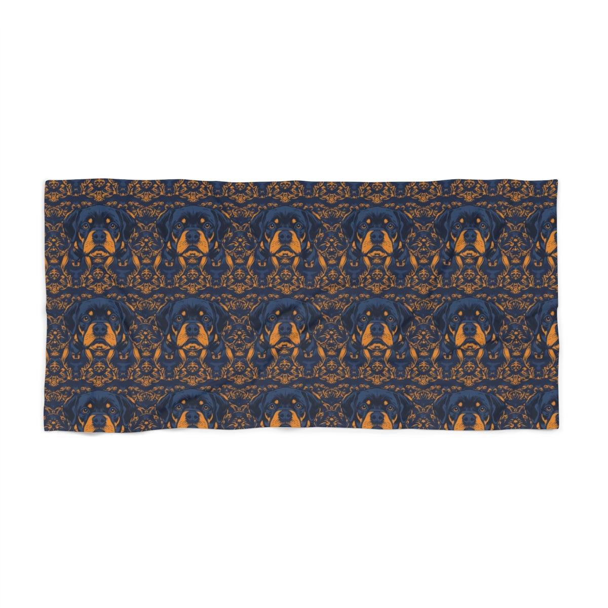 Baroque Nobility Rottweilers Beach Towel