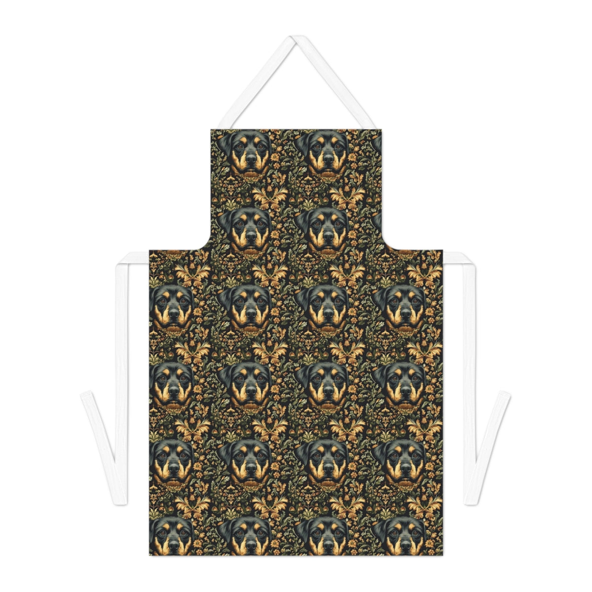 Baroque Rottweiler Tapestry Apron