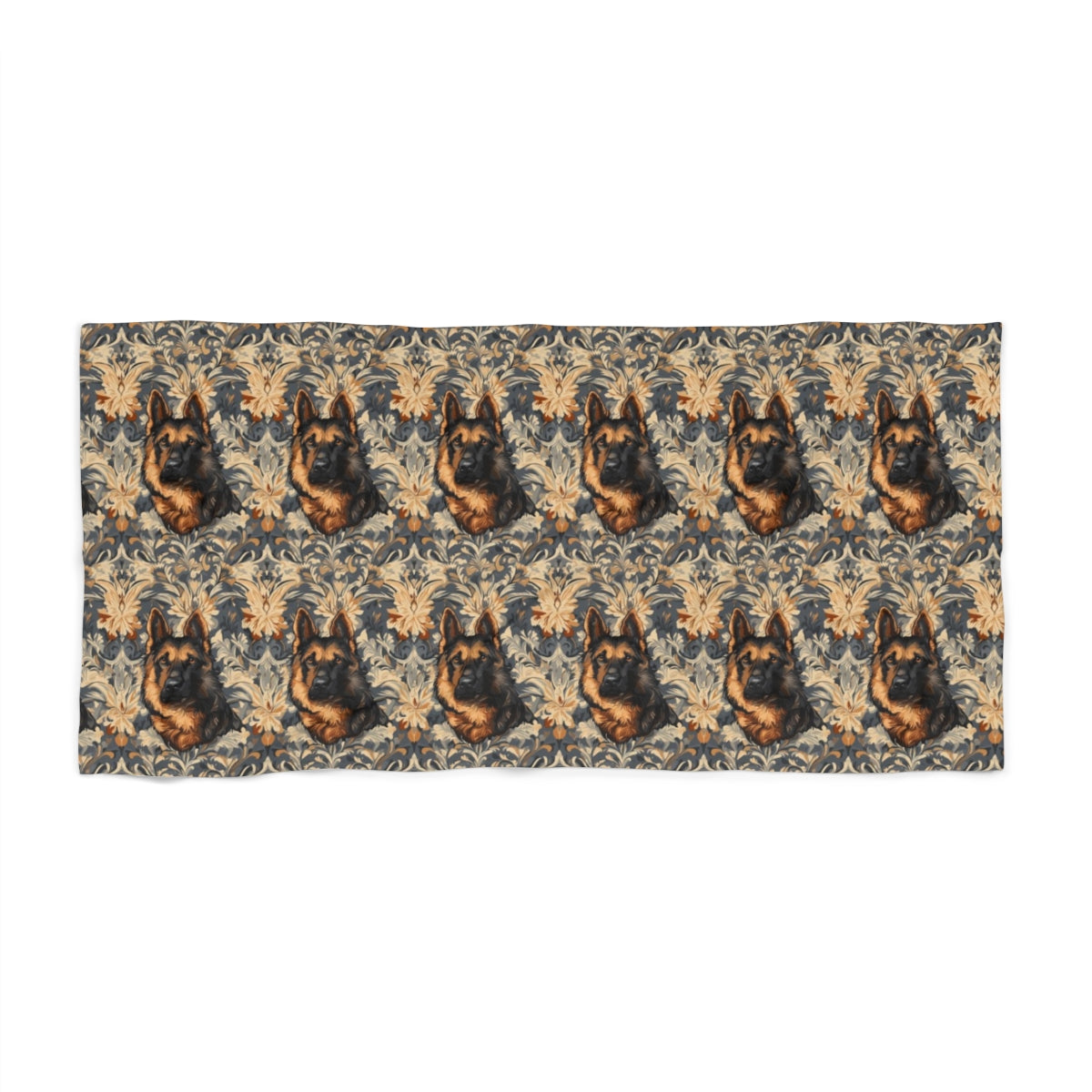 Baroque Shepherd Damask Beach Towel