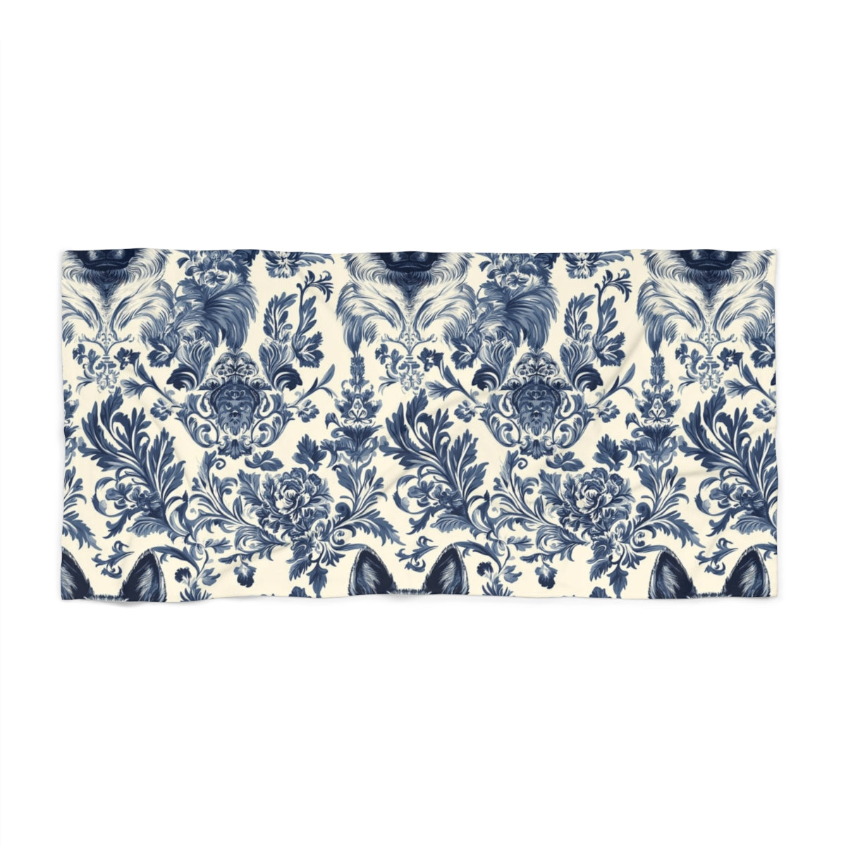 Baroque Shepherd Toile Beach Towel