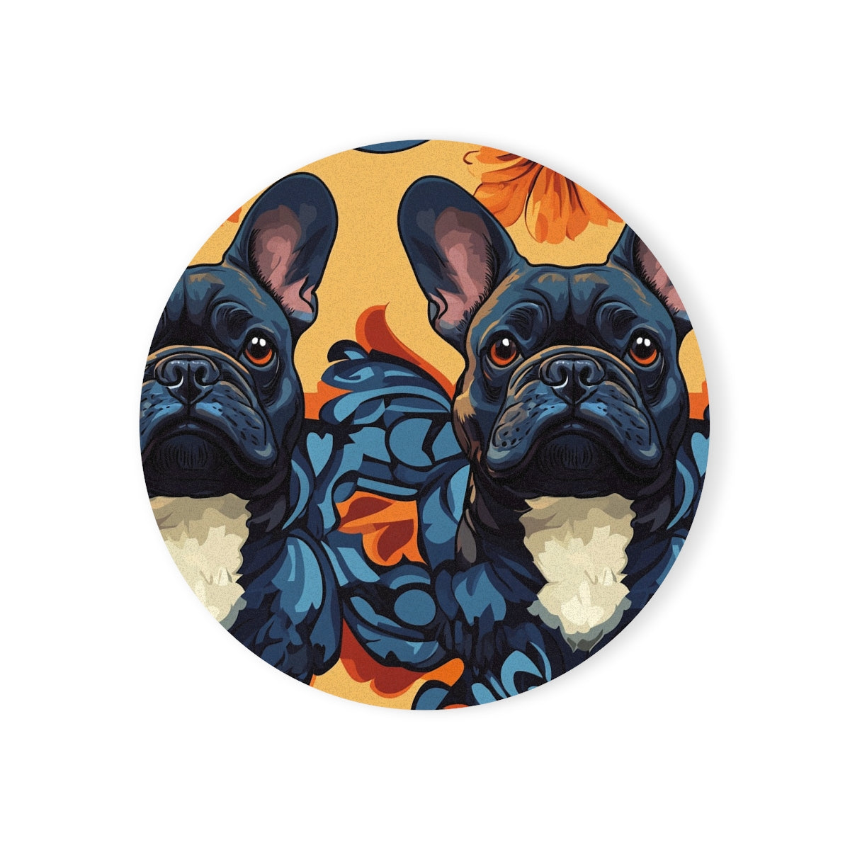 Baroque Waves Frenchies Coasters