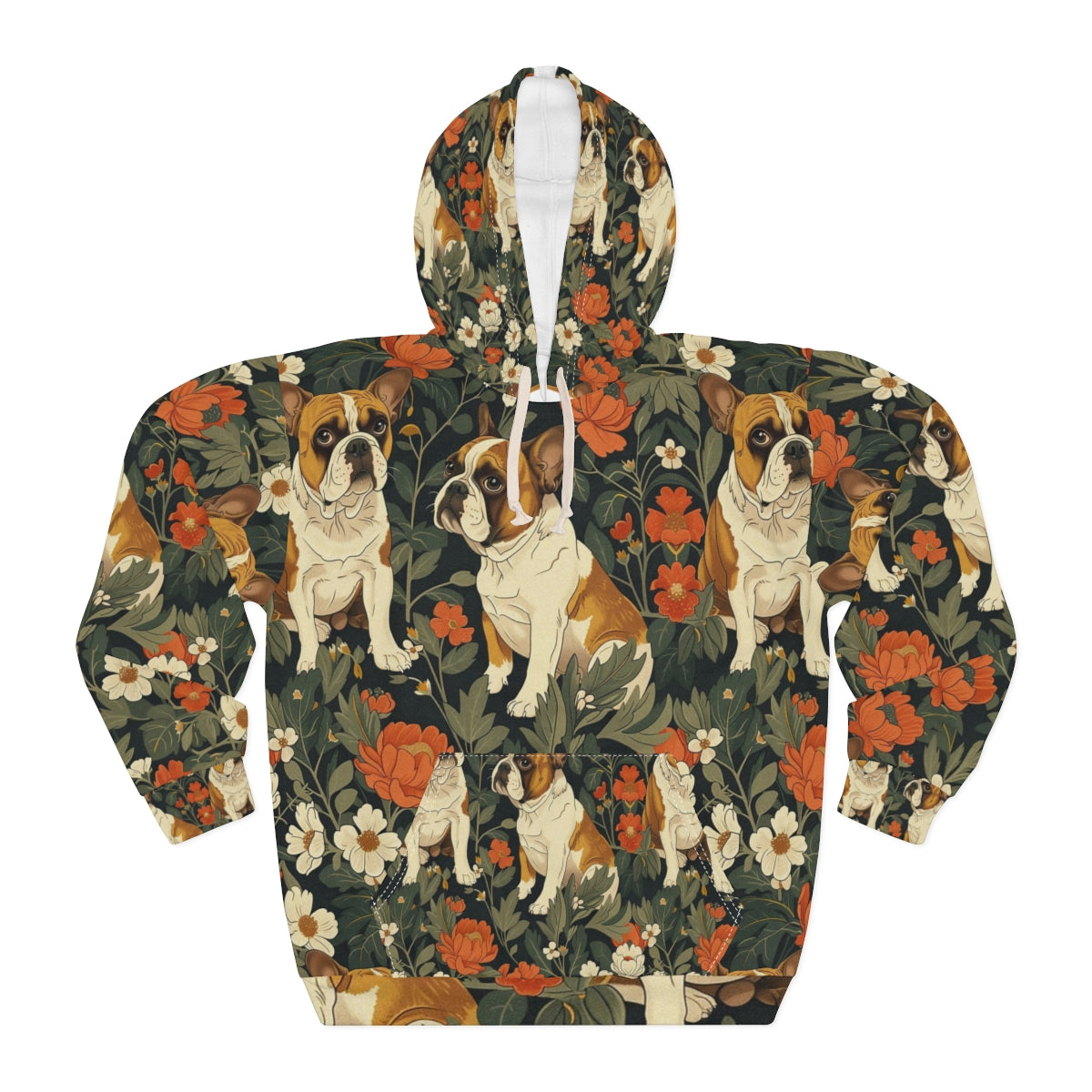 Botanical Bulldog Garden Hoodie