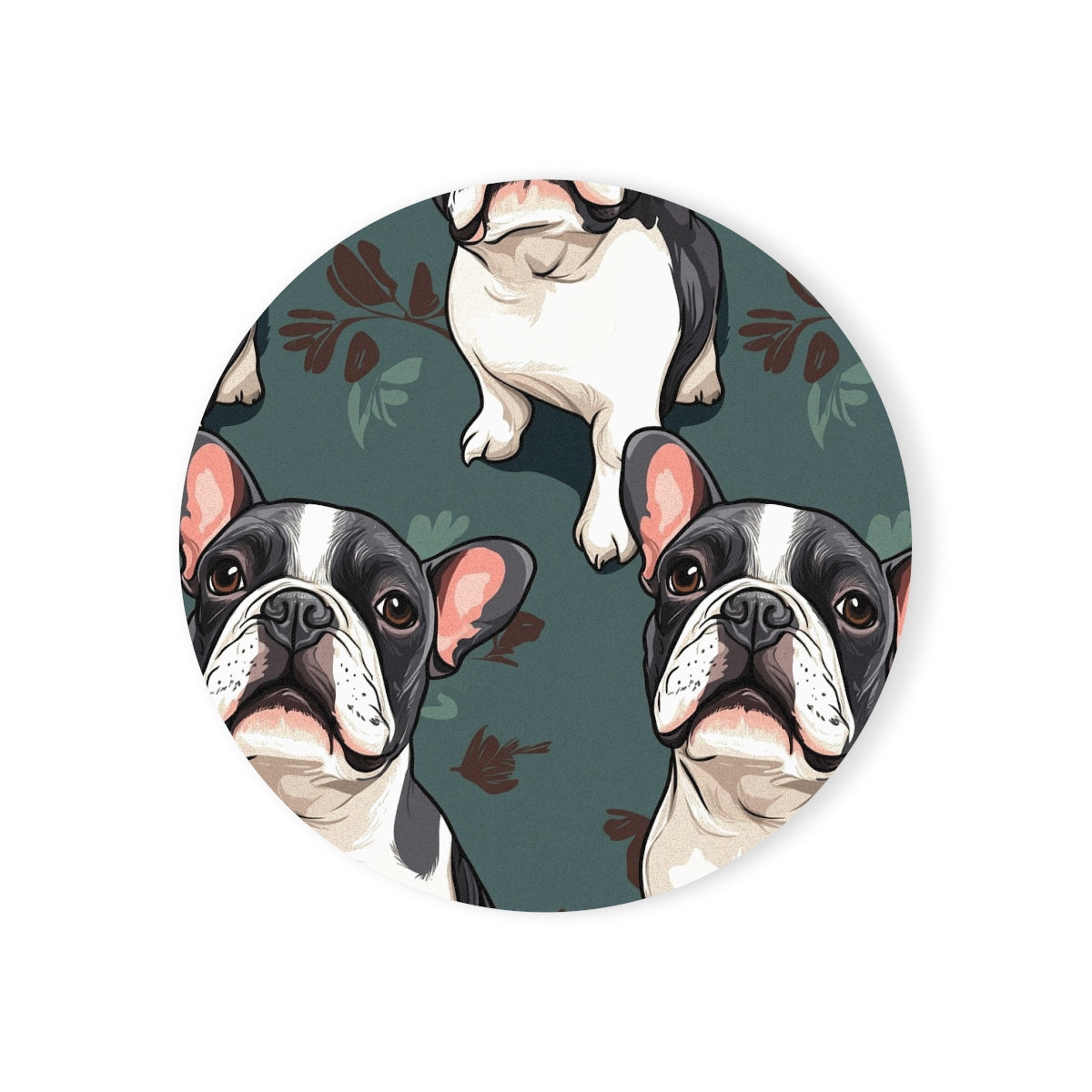 Botanical Bulldog Reverie Coasters