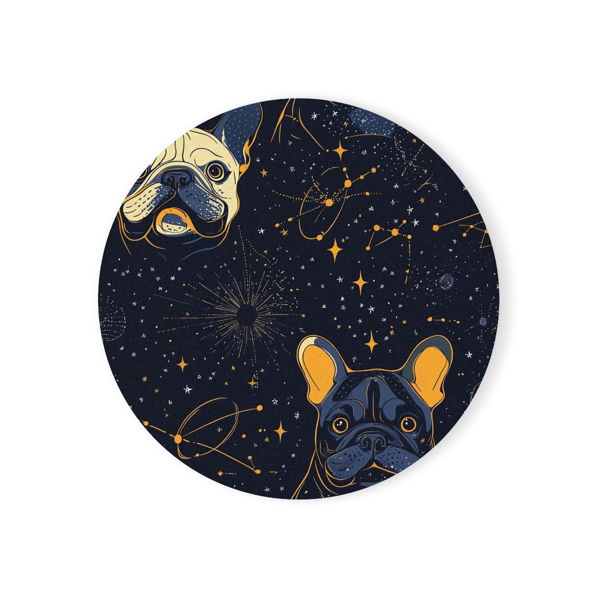 Celestial Frenchie Dreams Coasters
