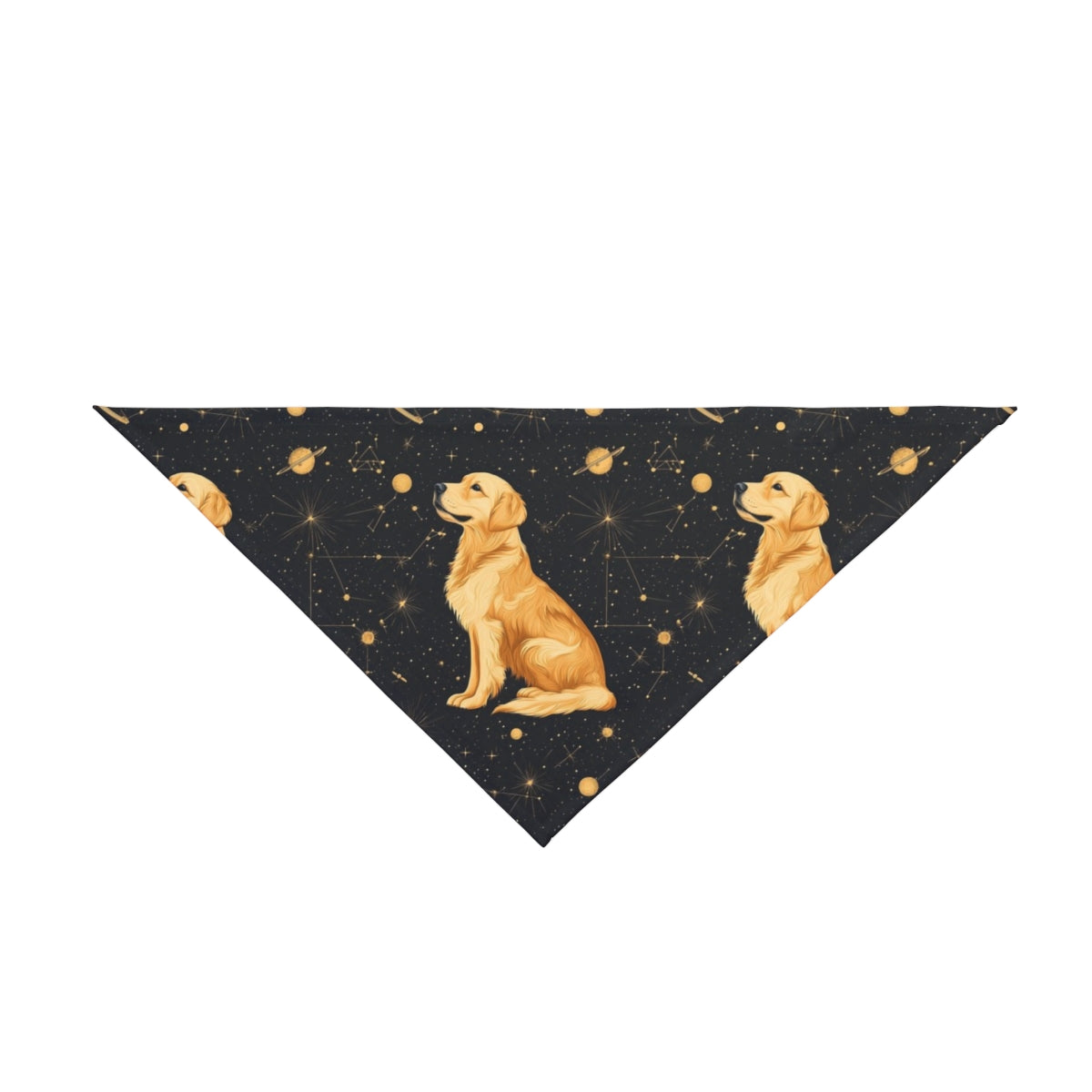 Celestial Golden Dreams Pet Bandana