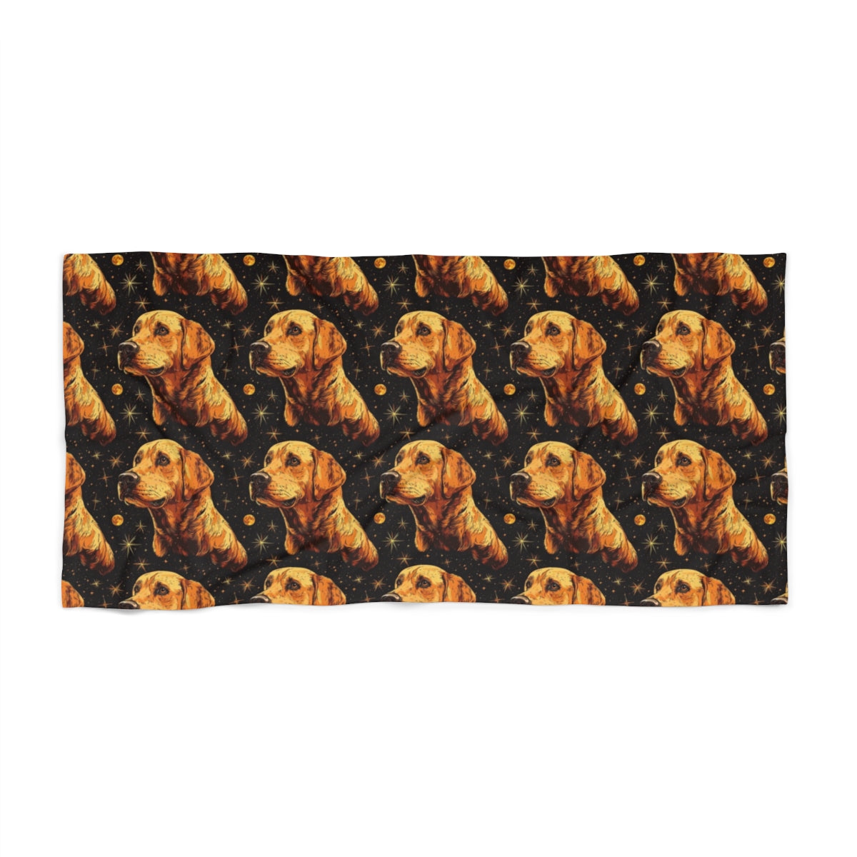 Celestial Golden Hour Labs Beach Towel